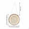 2 pcs 8-Inch wide Brown Natural Round Wood Plaques Hanging Signs Decorations